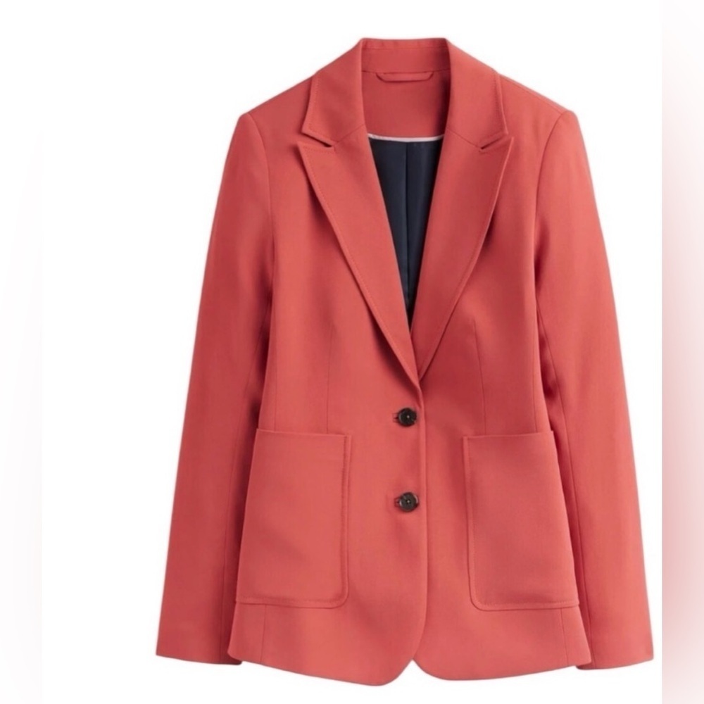 BODEN Blazer Jacket Lined Terra Cotta Red Business Office Size 2